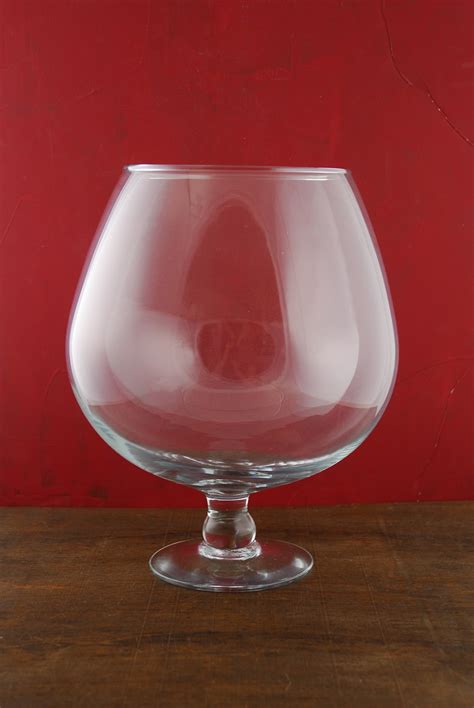 oversized brandy glass|large brandy snifter vase.